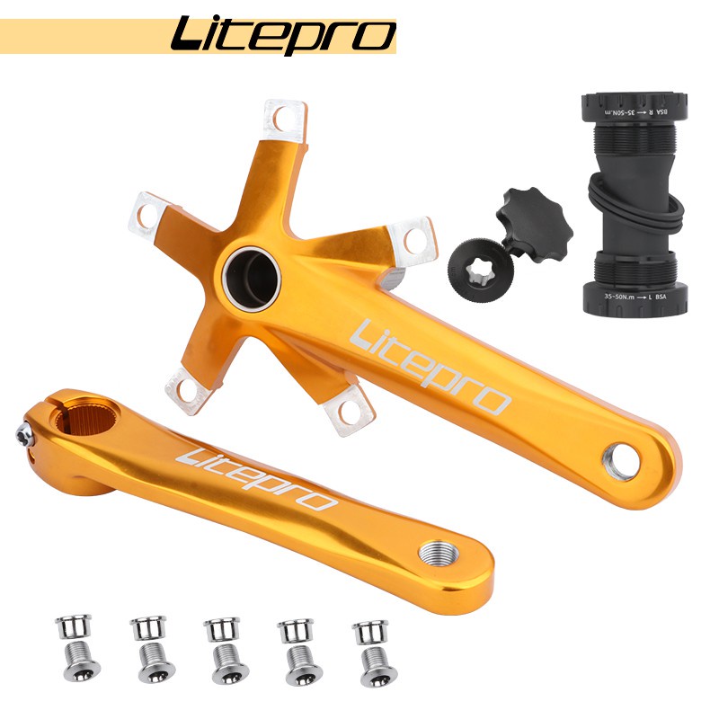 Trục Quay Xe Đạp 130BCD BMX 170MM Bằng Hợp Kim Nhôm Siêu Nhẹ 130BCD Chuyên Dụng Chất Lượng Cao