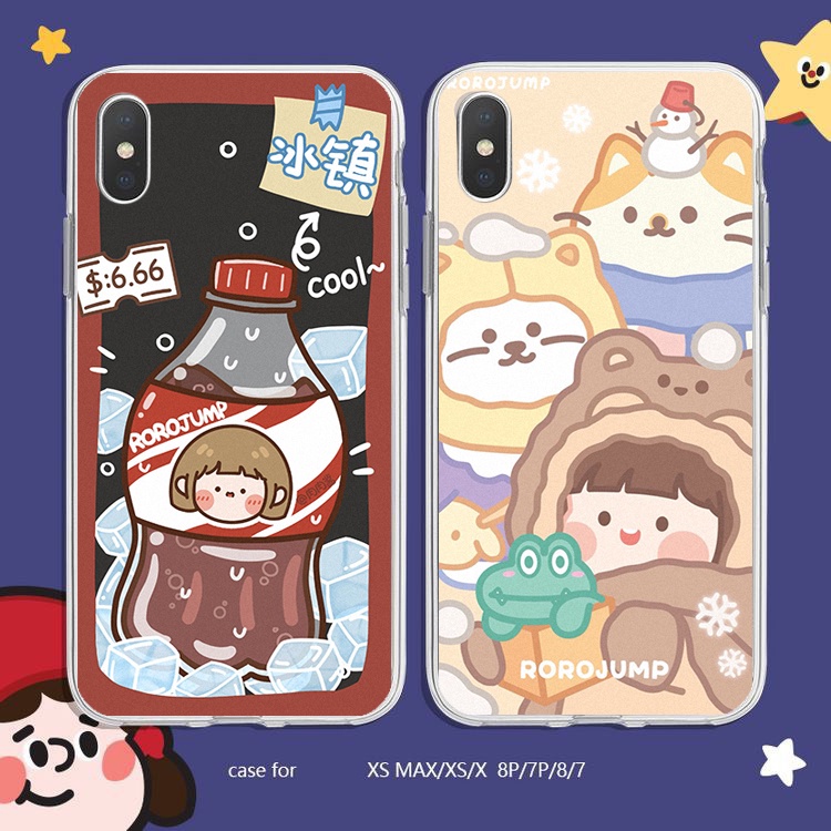 Ốp lưng iphone Roro Coca 5 5S 5SE 6 6S 6Plus 6S Plus 7 8 7Plus 8Plus X XSMax 11 11 Pro 11 ProMax XR - Infinity M13