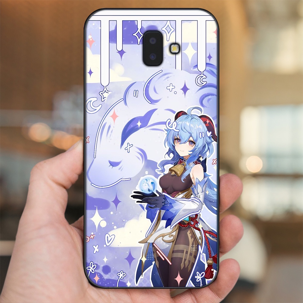 Ốp lưng Samsung J6 Plus viền đen in hình Ganyu Genshin Impact
