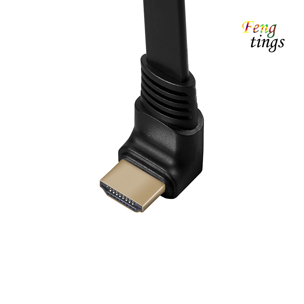 【FT】DOONJIEY 30cm 270/90 Degree High Speed HDMI-compatible to HDMI-compatible Cable 4K 3D 1080P for TV