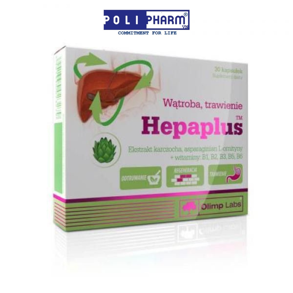 Viên uống hỗ trợ chức năng gan Hepaplus - OLIMP LABS xuất xứ Ba Lan Hộp 30 viên POLIPHARM