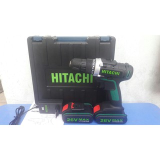 MÁY KHOAN PIN HITACHI 26V  2 PIN (CÓ BÚA)