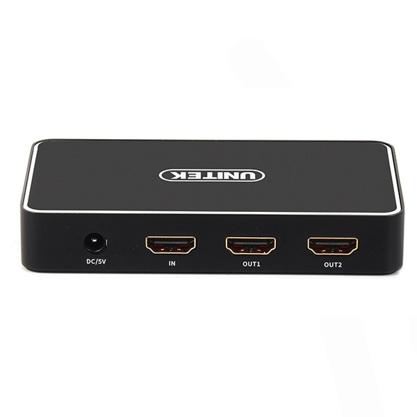 Bộ chia HDMI 1 ra 2 4K cao cấp chính hãng UNITEK Y-HD12004