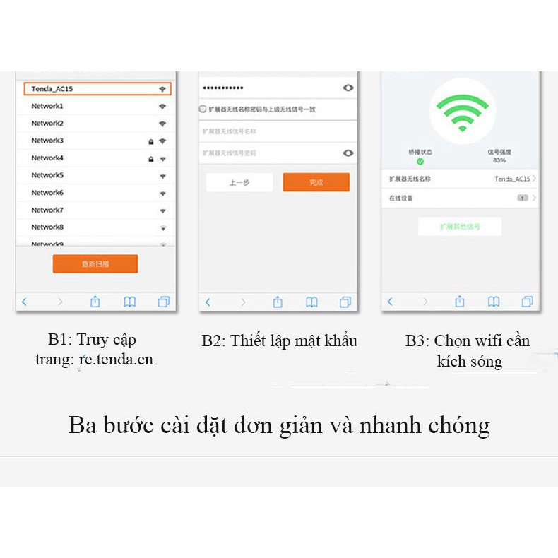 Bộ kích sóng wifi Tenda 3 râu bản xịn Châu âu - tiếp sóng nối sóng xa hơn | WebRaoVat - webraovat.net.vn