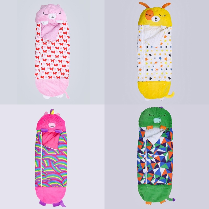 Túi Ngủ Du Lịch Ngoài Trời Chống Đá Họa Tiết Hoạt Hình Cho Bé