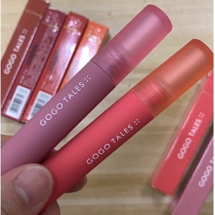 [Hàng Auth - Nội Địa Trung] Son Kem Air Velvet Lip Gloss GogoTales, Son Môi Màu Lì Mịn Như Nhung Dưỡng Ẩm Màu Siêu Xinh