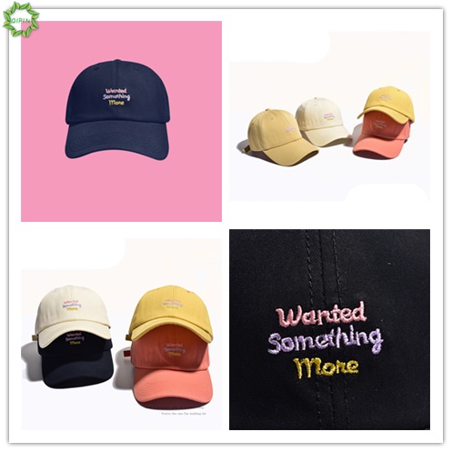 Mũ lưỡi trai thêu chữ phong cách Hàn Quốc với 5 màu tùy chọn