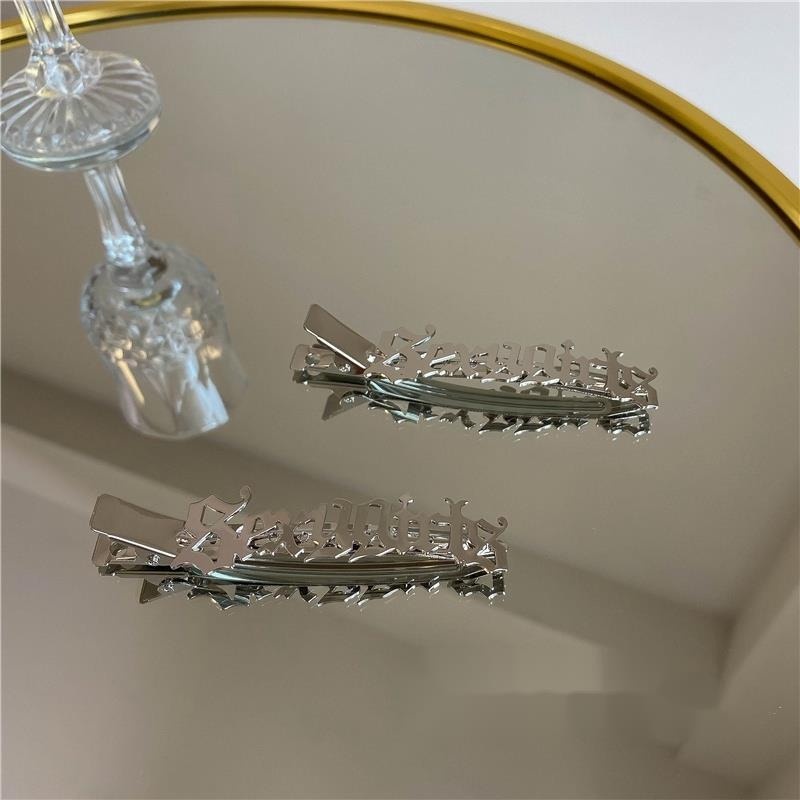 Kẹp Tóc Họa Tiết Chữ Phong Cách Âu Mỹ Thời Trang Cho Nữ