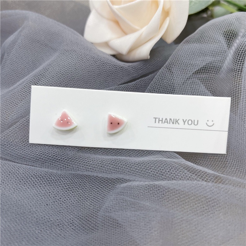 Bộ Khuyên Tai Mạ Bạc 925 Thiết Kế Đơn Giản Dễ Thương Cho Nữ