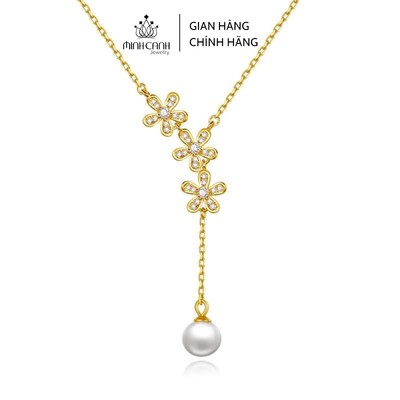 Dây Chuyền Bạc Hoa Daisy Mix Trai Minh Canh Jewelry