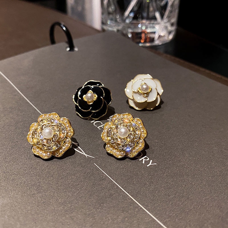 Bông Tai Mạ Vàng 18K Đính Đá Sang Trọng Cho Nữ