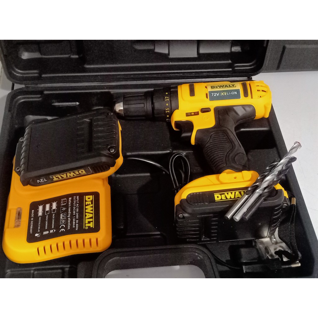 Máy Khoan Pin Dewatl 72V Có Chế Độ Búa Khoan Bê Tông - may bat vit 2 pin