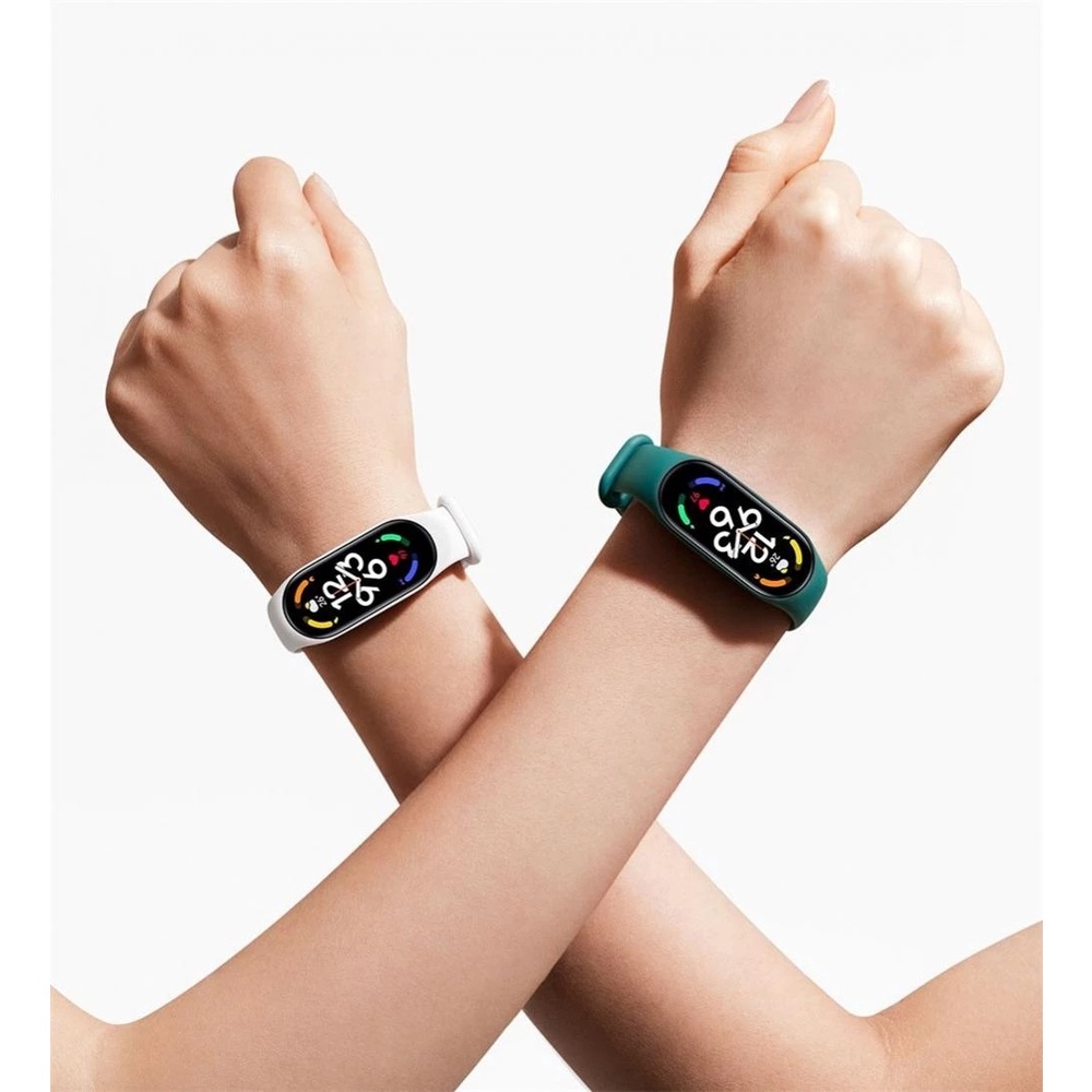 Dây Đeo Thay Thế Chất Liệu Silicon Màu Trơn Cho Xiaomi Mi Band 7 Mi Band 7