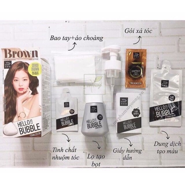 ( HÀNG VỀ SẴN - ĐỦ MÀU) Thuốc Nhuộm Tóc BlackPink/ Thuốc Nhuộm Tóc Tại Nhà Dạng Bọt Mise en Hello Bubble | BigBuy360 - bigbuy360.vn