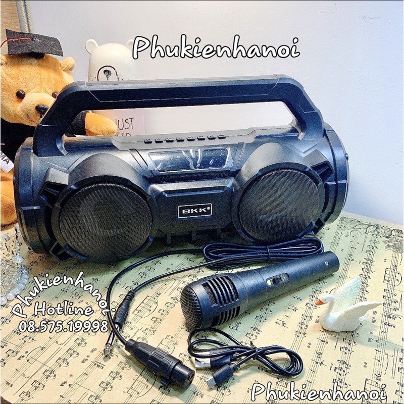 Loa Bluetooth Karaoke BKK B98 , Tặng kèm mic hát , Âm thanh hay , Siêu bền