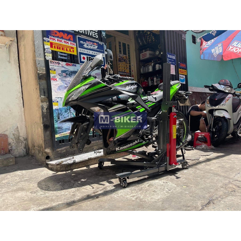 Ben nâng xe pkl thủy lực di chuyển motor naked và sport Mbiker MB107 - Hàng Chính Hãng