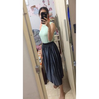 CHÂN VÁY NHUNG XẾP LY