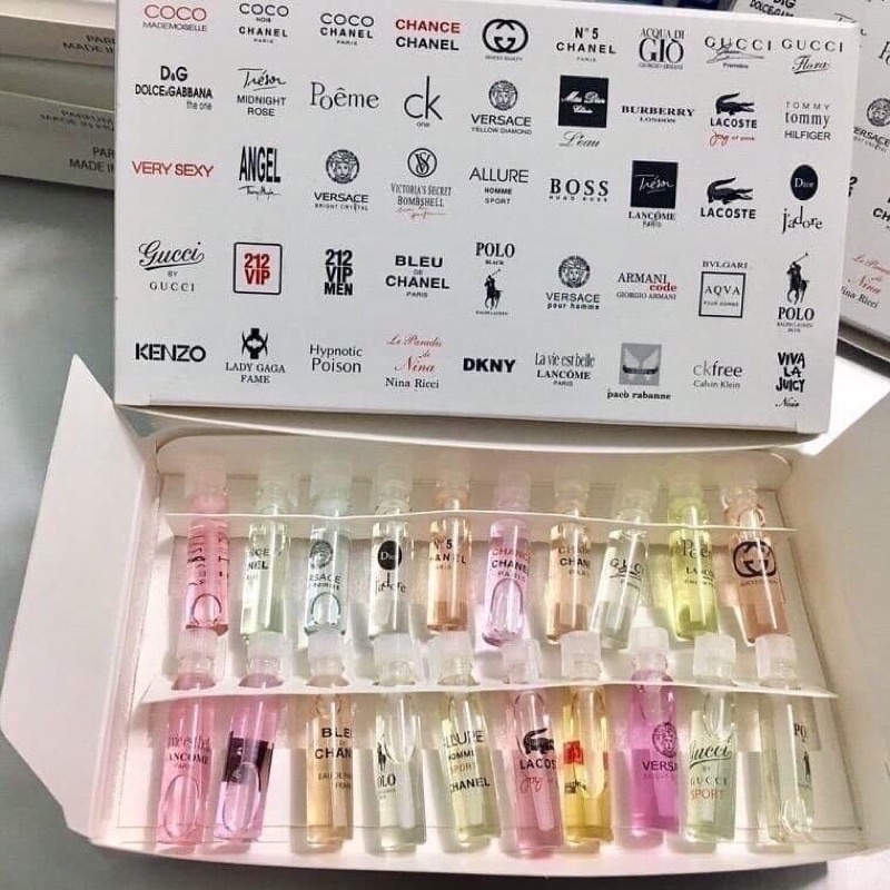 Nước hoa test mini dạng chấm đủ mùi sang chảnh