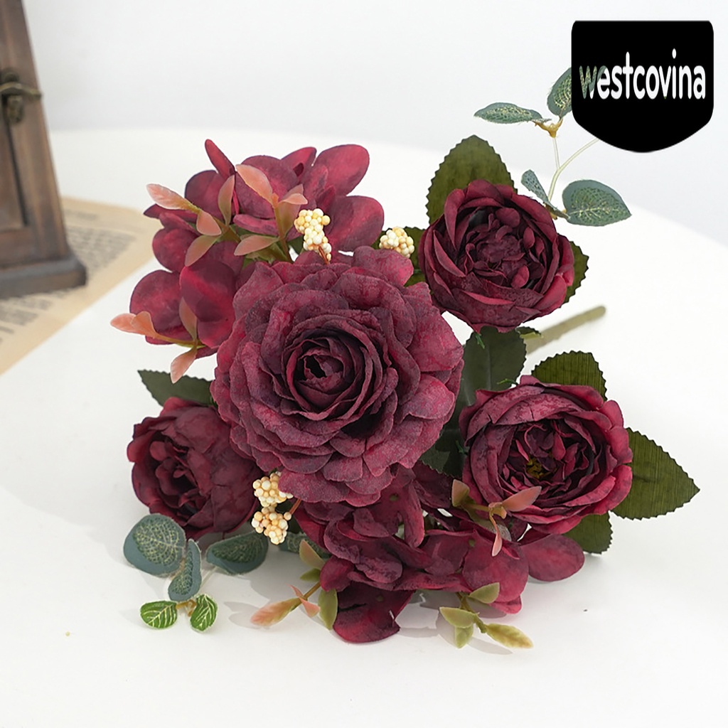 [Hot]☀ 1 Bó Hoa Cẩm Tú Cầu Giả Để Trang Trí