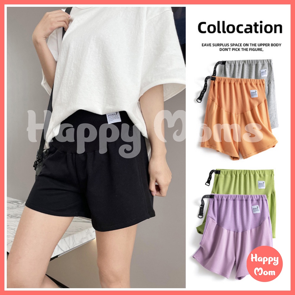Quần Short Bầu - Quần Bầu và Sau Sinh Chất Thun Co Giãn 4 Chiều - Đồ bầu HappyMom