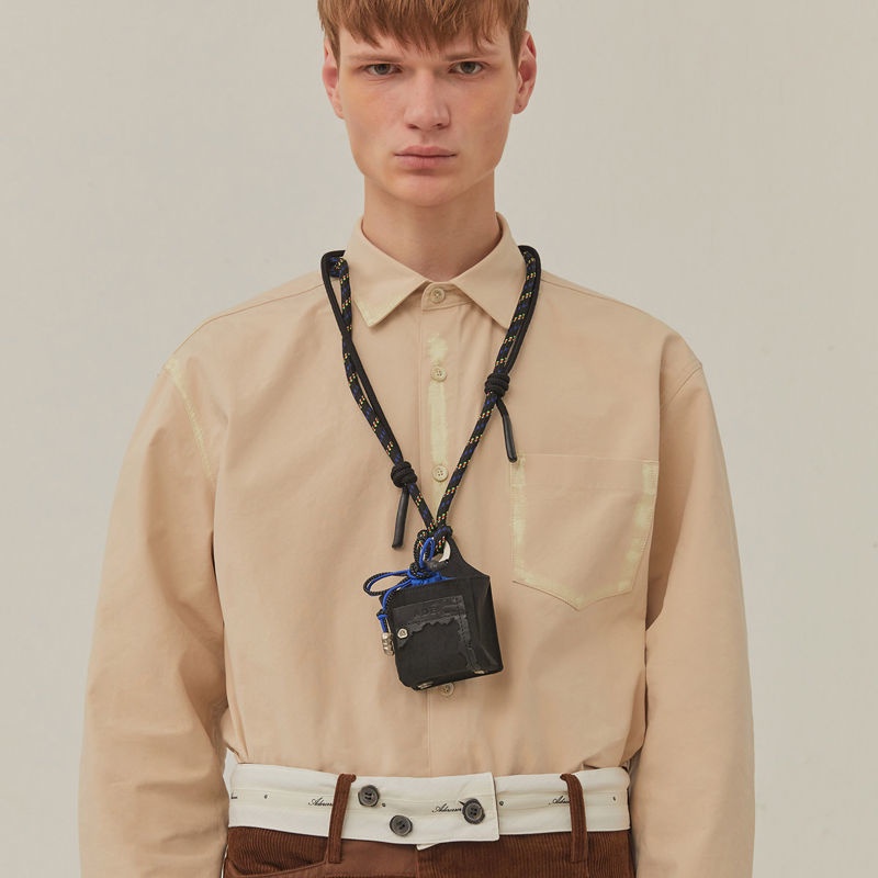 Túi adererror mini phối dây rút phong cách Nhật Bản đựng tai nghe thời trang