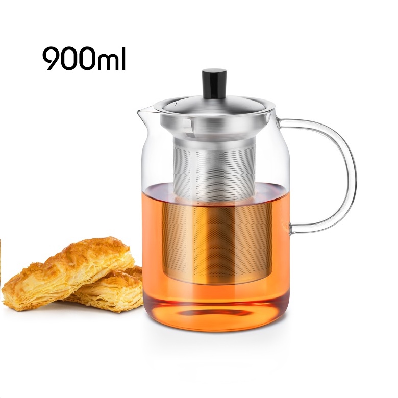 Bình lọc trà thủy tinh lõi inox 470ml - 500ml - 700ml - 900 - 1200ml