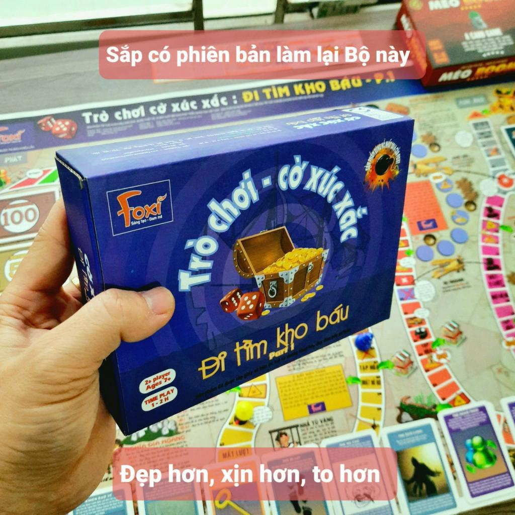 Board game-Đi tìm kho báu phần 1-Foxi-trò chơi gia đình tương tác phát triển tư duy và vui nhộn