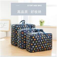 SET 3 túi vải đựng chăn màn quần áo chống thấm cỡ lớn giao màu ngẫu nhiên