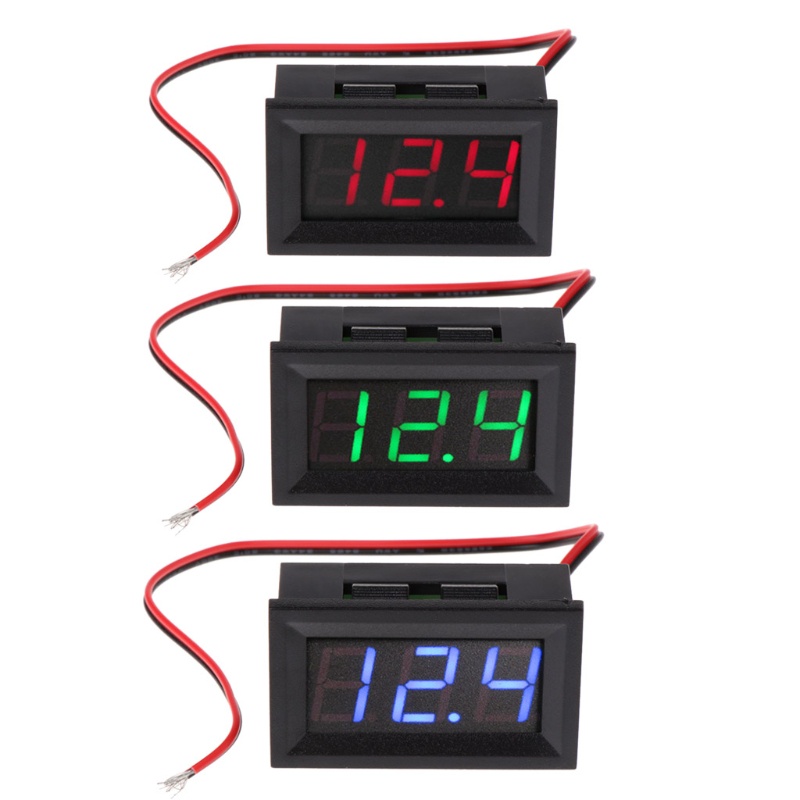 Vôn Kế Kỹ Thuật Số 2 Dây Mini 0.56 inch Cho DC 4.5V-30V