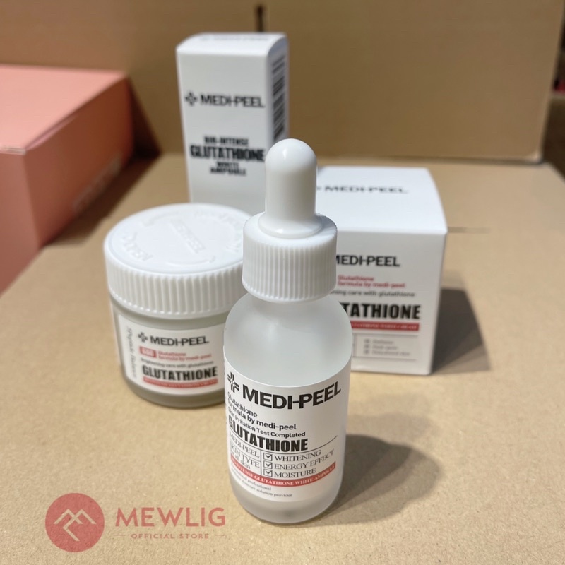 Serum Trắng Da MEDI-PEEL Serum Gluthione 600 White Ampoule Medi Peel -Dưỡng trắng mờ thâm chỉ sau 7 ngày