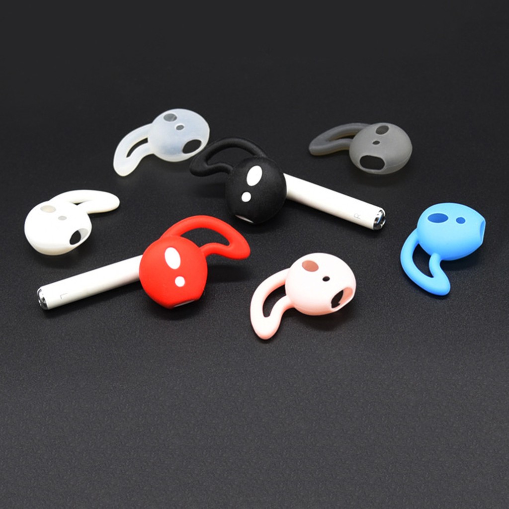 Vỏ Bảo Vệ Hộp Sạc Tai Nghe Airpods 1 / 2 Bằng Silicon Mềm Chống Trầy Xước Có Móc Khóa