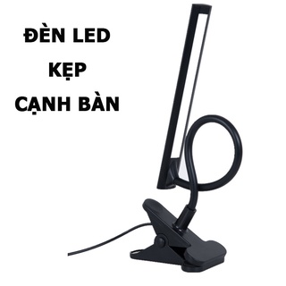 Đèn Bàn Học Đọc Sách, Làm Việc Kẹp Bàn; Thân Kim Loại Sang Trọng; 03 Mức Độ Ánh Sáng Vàng Bảo Vệ Mắt