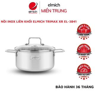 Nồi Inox Elmich ⚡ CAM KẾT CHÍNH HÃNG ⚡ Nồi inox liền khối Elmich Trimax XR EL-3841 size 20cm, chất liệu cao cấp siêu bền