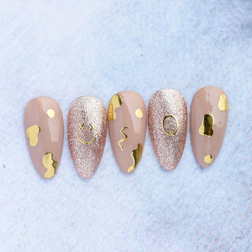 Miếng Dán Trang Trí Móng Tay Hình Mặt Cười Dễ Thương|Edge Hình Dán Trang Trí Móng Tay Nghệ Thuật