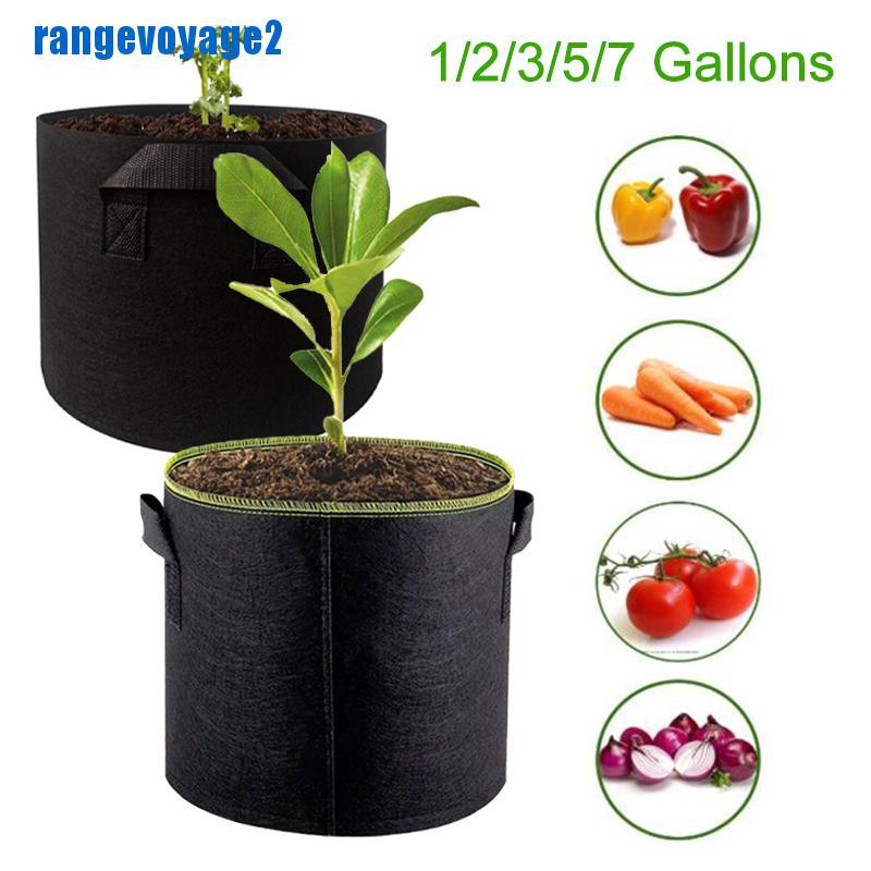 (Hàng Mới Về) Túi Trồng Cây 11 1 / 2 / 3 / 5 / 7 Gallon Tiện Dụng