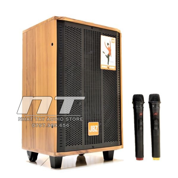 JBZ J8 - Loa karaoke mini di động [ Tặng kèm 2 micro không dây ]