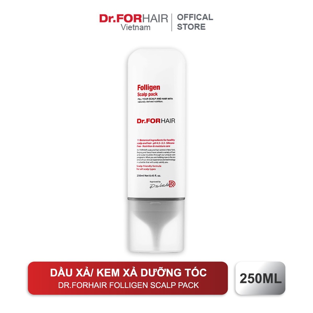 Dầu Xả/ Kem Xả Dưỡng Tóc Dr.FORHAIR Folligen Scalp Pack 250ml