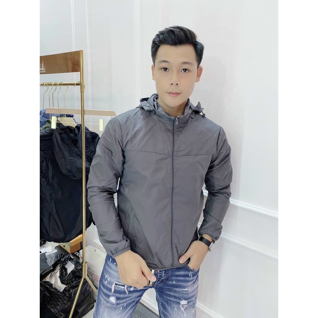 Áo khoác gió nam Xuất Nhật 2 lớp, có mũ tháo dời, chất vải dù nhập chống nước | BigBuy360 - bigbuy360.vn