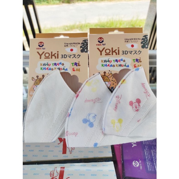 Khẩu trang 5D trẻ em Yoki 4_10 tuổi