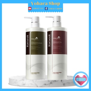 Bộ dầu gội xả Karseell maca collagen siêu phục hồi mềm mượt 800ml