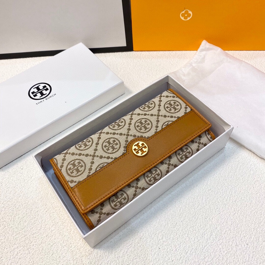 Ví dài nữ da thật thời trang cao cấp Tory Burch phong cách thanh lịch, thời thượng