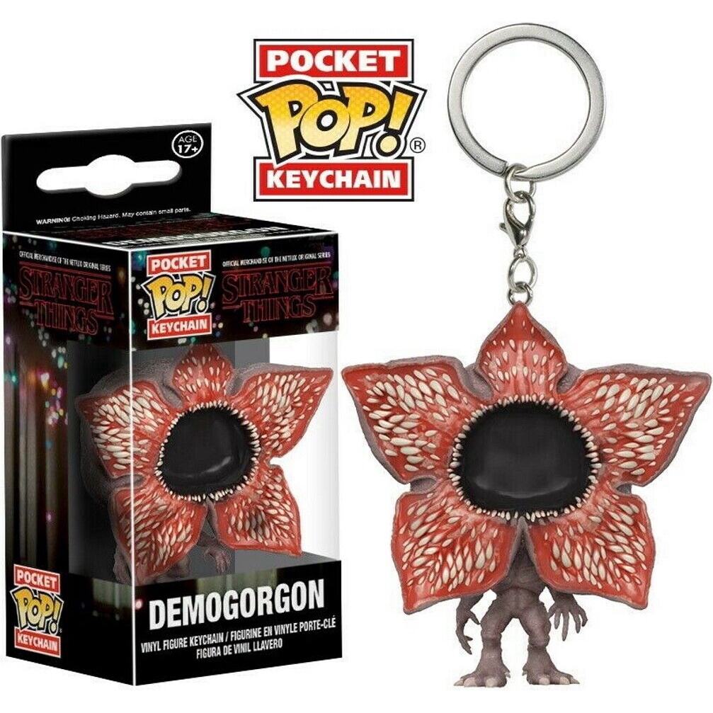Hàng Sẵn Sàng Funko POP! Móc Khóa Vinyl Hình Nhân Vật Phim Stranger Things Steve Dustin Eleven Demogorgon