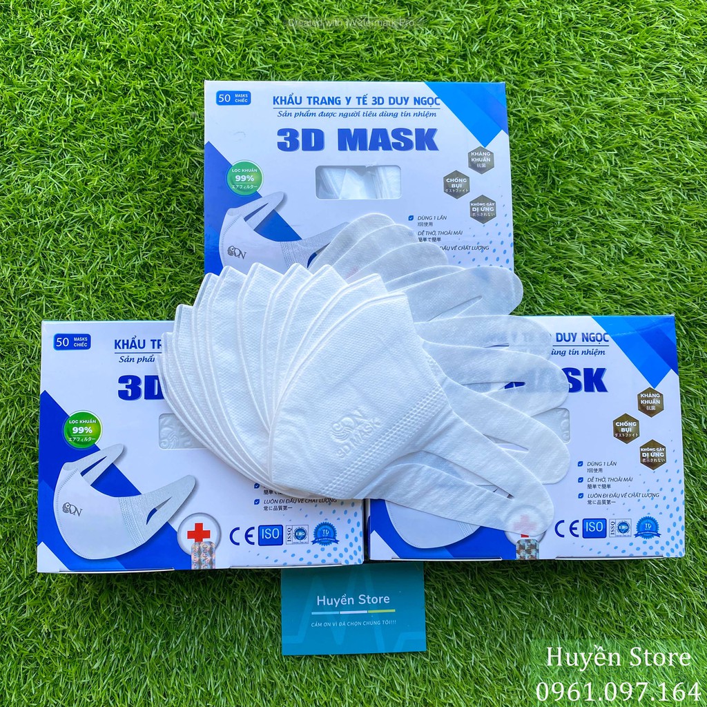 [GIÁ SỈ] Khẩu trang y tế DUY NGỌC 3D Mask cho người lớn hộp 50 chiếc | BigBuy360 - bigbuy360.vn
