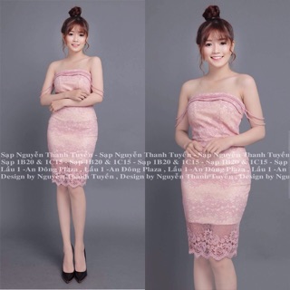 Đầm body 2 dây rớt vai