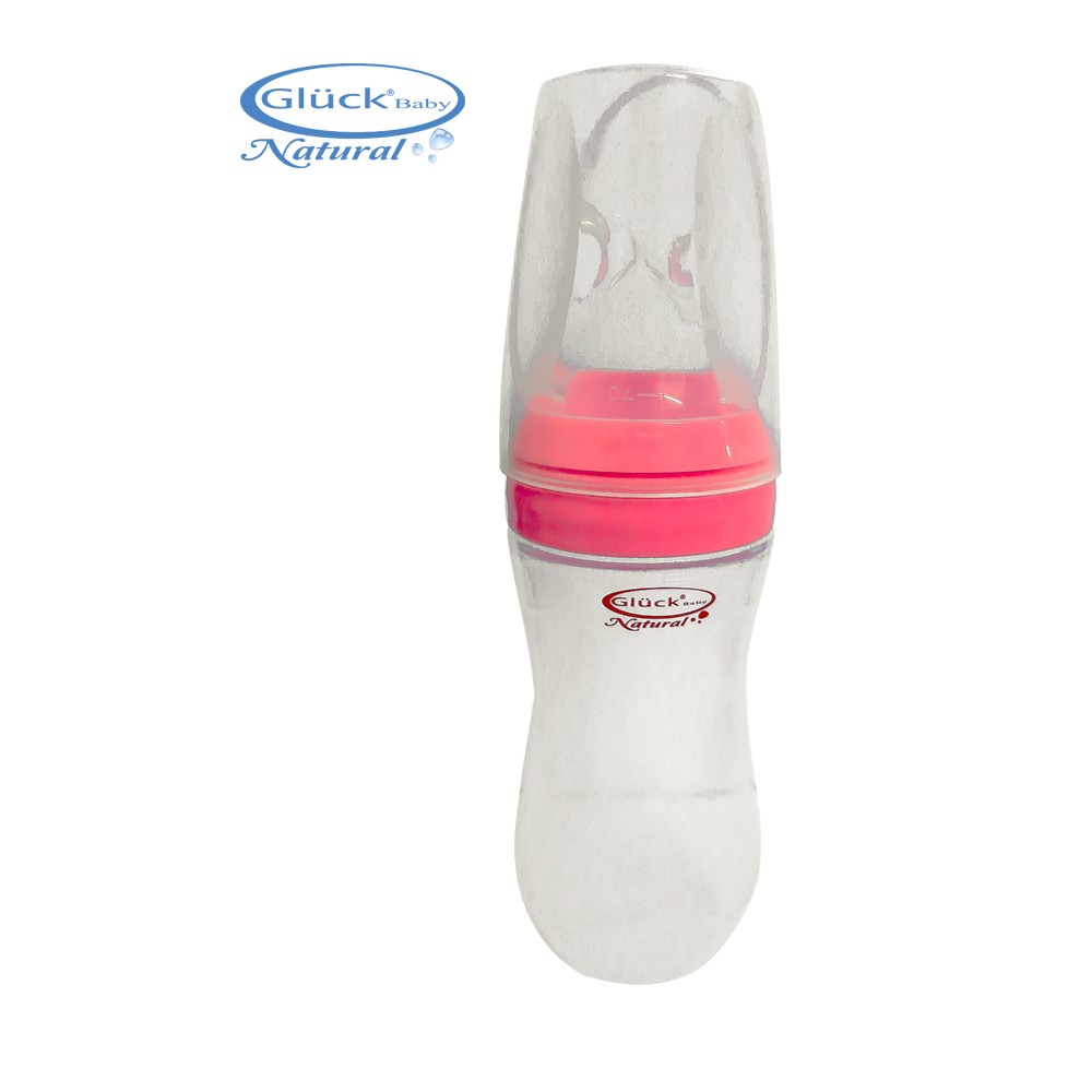 Bình thìa silicone ăn dặm Gluck Baby 120ml