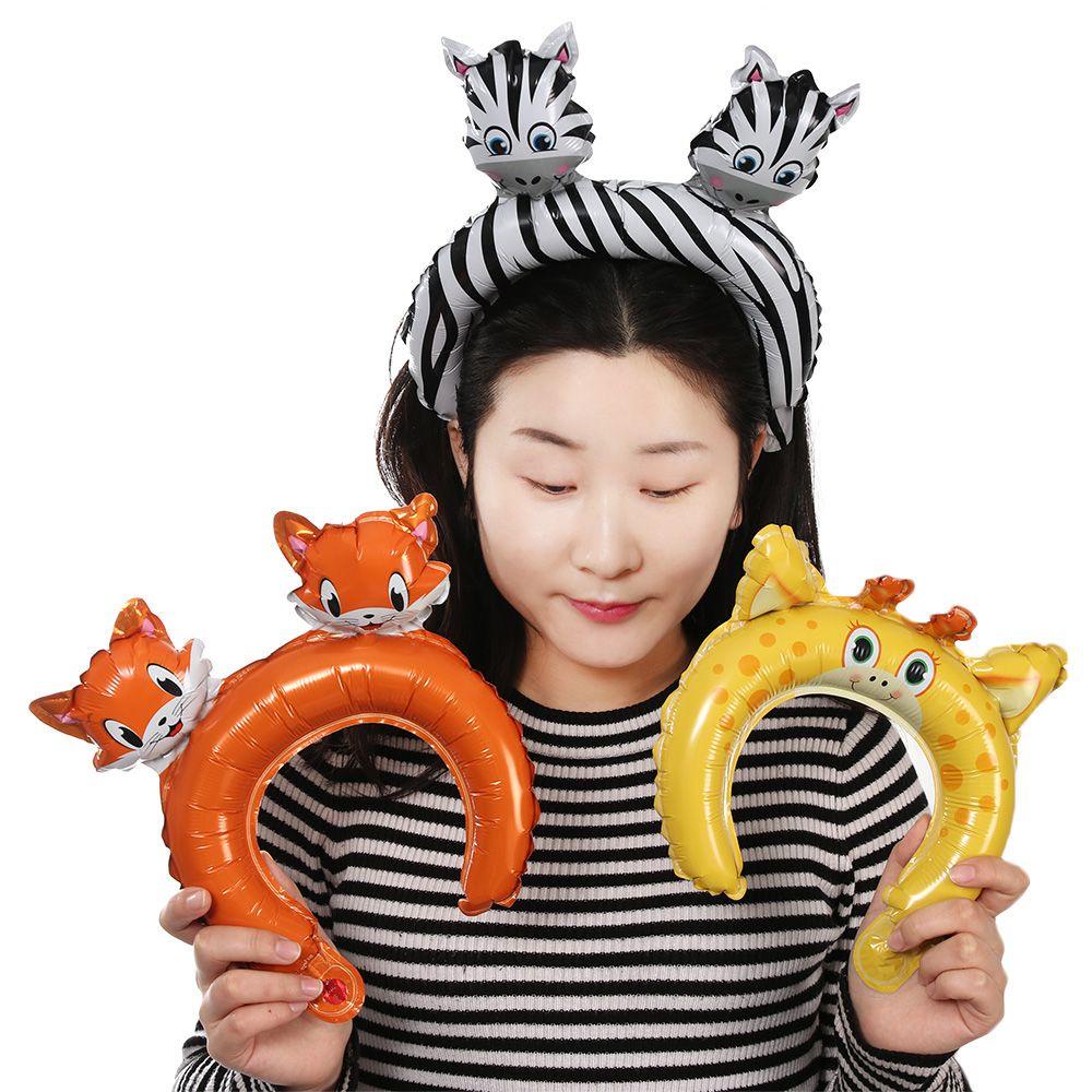 Set 10 Bong Bóng Lá Nhôm Hình Động Vật Mini Trang Trí Tiệc Sinh Nhật / Tiệc Mừng Em Bé