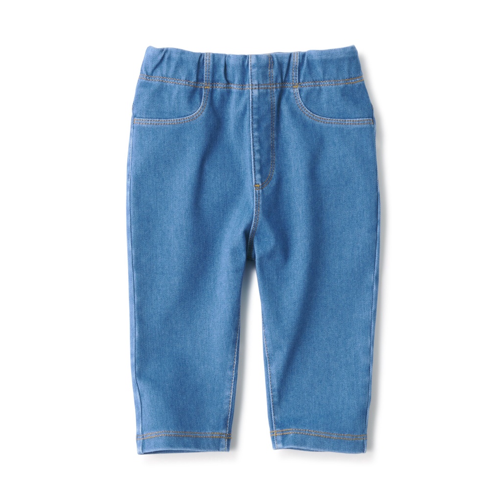 MUJI QUẦN LEGGING DENIM KIỂU CẮT GẤU DỄ HOẠT ĐỘNG - EM BÉ