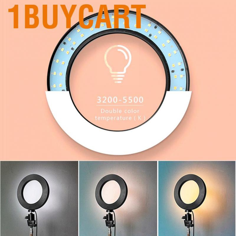 Đèn LED quay studio dạng hình tròn 8inch có thể điều chỉnh độ sáng