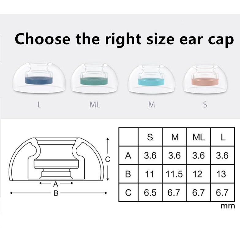 Bộ 2 cặp nút tai nghe Spinfit CP1025 bằng silicone thay thế tiện lợi dành cho Airpods Pro 3 SF