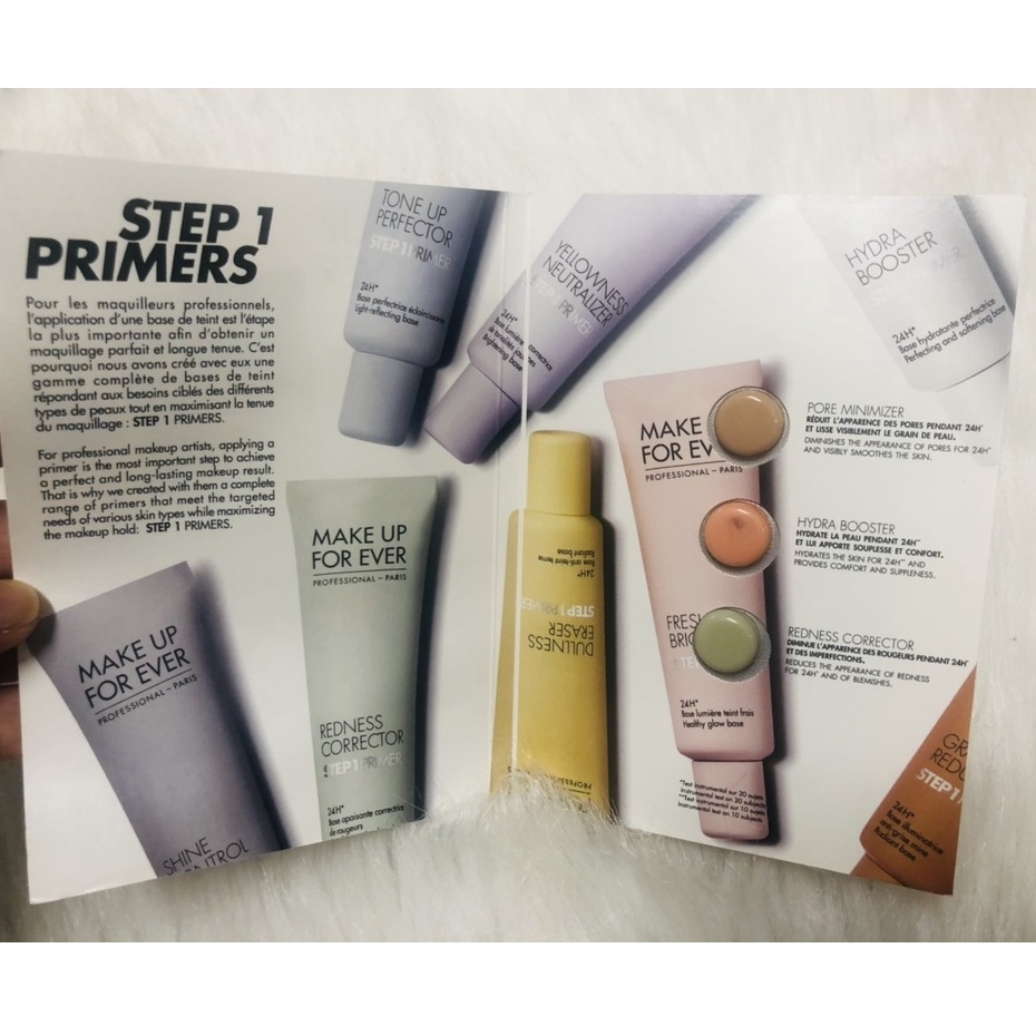 [CÓ BILL US] Sample mẫu thử Kem lót Make Up For Ever Step 1 Primer Pore Minimizer